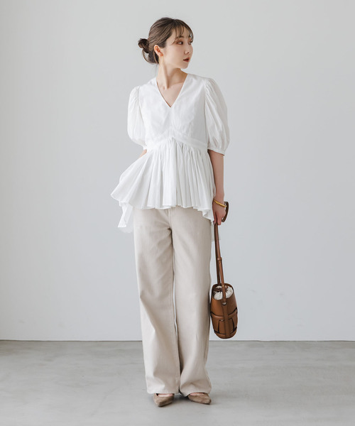 MARIHA(マリハ)の「《WEB・虎ノ門限定追加》MARIHA/マリハ ラストダンスのブラウス(シャツ/ブラウス・レディース・ブラック/ホワイト・38/36)」の3枚目の写真