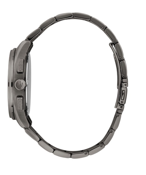 Maserati(マセラティ)の「「Maserati/マセラティ」ソルパッソ - 42mm クロノ ダークガン ダイヤル ダークガン ブレスレット(アナログ腕時計・メンズ・ガンメタ・42mm)」の4枚目の写真