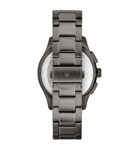 Maserati(マセラティ)の「「Maserati/マセラティ」ソルパッソ - 42mm クロノ ダークガン ダイヤル ダークガン ブレスレット(アナログ腕時計・メンズ・ガンメタ・42mm)」の3枚目の写真