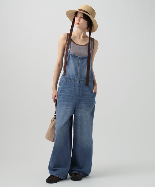 BAYFLOW（ベイフロー）の「ライトオンスデニムサロペット（サロペット/オーバーオール・レディース・ライトブルー/インディゴブルー・MEDIUM/SMALL）」の17枚目の写真