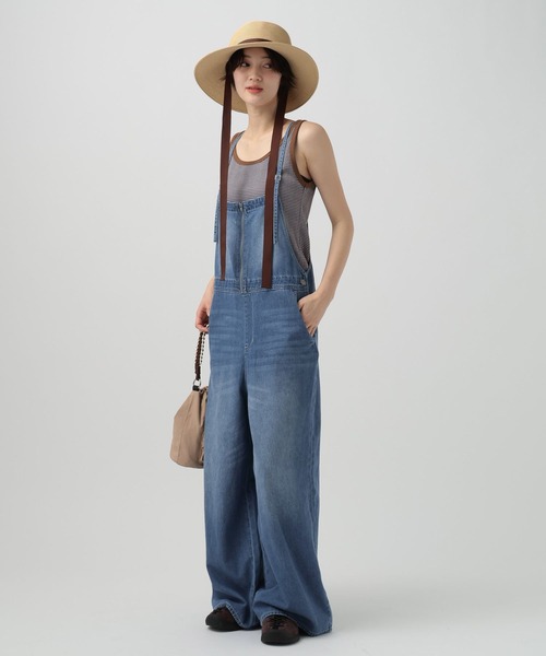 BAYFLOW（ベイフロー）の「ライトオンスデニムサロペット（サロペット/オーバーオール・レディース・ライトブルー/インディゴブルー・MEDIUM/SMALL）」の16枚目の写真