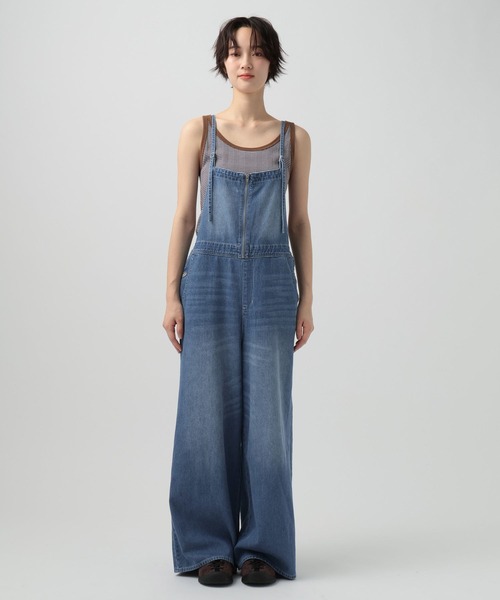 BAYFLOW（ベイフロー）の「ライトオンスデニムサロペット（サロペット/オーバーオール・レディース・ライトブルー/インディゴブルー・MEDIUM/SMALL）」の13枚目の写真