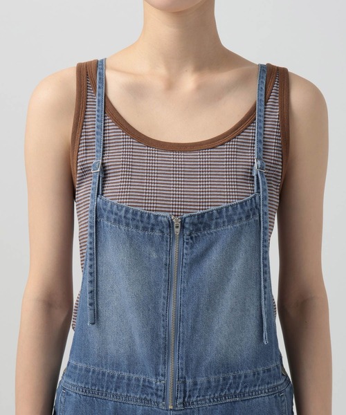 BAYFLOW（ベイフロー）の「ライトオンスデニムサロペット（サロペット/オーバーオール・レディース・ライトブルー/インディゴブルー・MEDIUM/SMALL）」の10枚目の写真