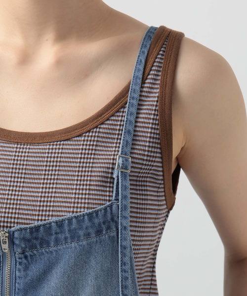 BAYFLOW（ベイフロー）の「ライトオンスデニムサロペット（サロペット/オーバーオール・レディース・ライトブルー/インディゴブルー・MEDIUM/SMALL）」の9枚目の写真