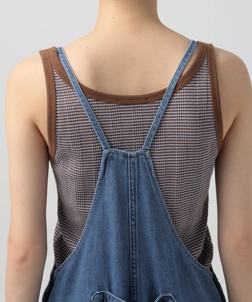 BAYFLOW（ベイフロー）の「ライトオンスデニムサロペット（サロペット/オーバーオール・レディース・ライトブルー/インディゴブルー・MEDIUM/SMALL）」の8枚目の写真