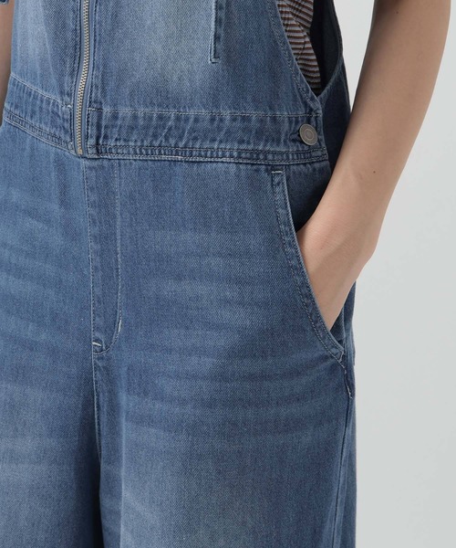 BAYFLOW（ベイフロー）の「ライトオンスデニムサロペット（サロペット/オーバーオール・レディース・ライトブルー/インディゴブルー・MEDIUM/SMALL）」の6枚目の写真