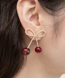 Bee！さくらんぼピアス（ピアス（片耳用））｜LOVE BY e.m. （ラブバイ