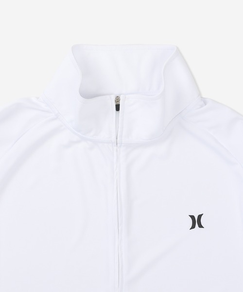 Hurley （ハーレー）の「【Hurley:ハーレー】ラッシュジップアップジャケット　UPF50+×速乾×遮熱機能　ラッシュガード　RASH ICON BP ZIP UP JACKET（ラッシュガード・メンズ・チャコールグレー/ホワイト/ブラック・SMALL/MEDIUM/LARGE/X-LARGE）」の5枚目の写真
