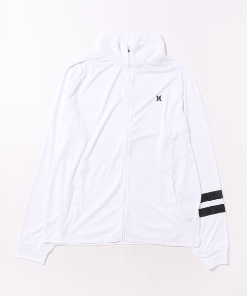Hurley （ハーレー）の「【Hurley:ハーレー】ラッシュジップアップジャケット　UPF50+×速乾×遮熱機能　ラッシュガード　RASH ICON BP ZIP UP JACKET（ラッシュガード・メンズ・チャコールグレー/ホワイト/ブラック・SMALL/MEDIUM/LARGE/X-LARGE）」の13枚目の写真