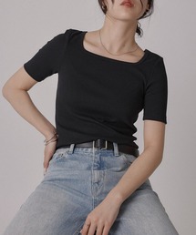 COLONY 2139（コロニートゥーワンスリーナイン）の「【UVカット・抗菌防臭】多機能テレコスクエアネック半袖Tシャツ（Tシャツ/カットソー）」