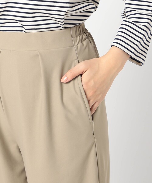 Grand PARK（グランドパーク）の「【セットアップ】キーネックプルオーバー+パンツ（パンツドレス・レディース・ブラック/ブラウン/ベージュ・FREE）」の14枚目の写真