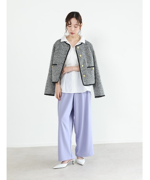 fifth(フィフス)の「ツータックワイドパンツ(その他パンツ・レディース・ブラック/ブルー・XS/M)」の5枚目の写真