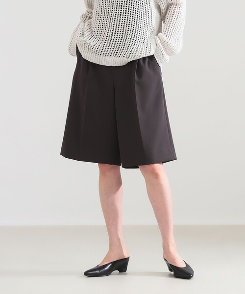 Demi-Luxe BEAMS（デミルクス ビームス）の「【8/6値下げ】ダブル クロス ショート パンツ（その他パンツ・レディース・ブラック/チャコールグレー・38/36）」の2枚目の写真