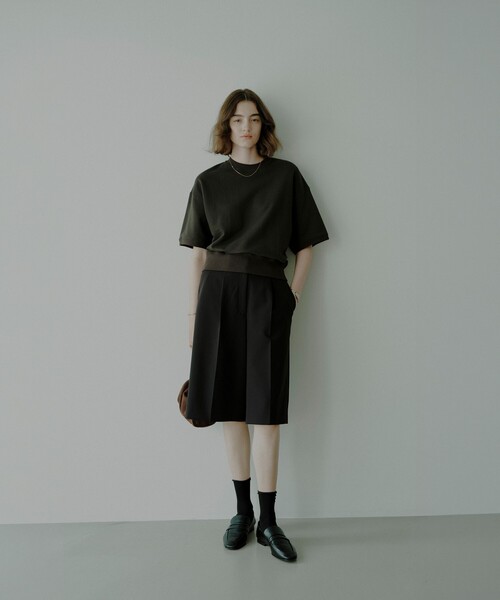 Demi-Luxe BEAMS（デミルクス ビームス）の「【8/6値下げ】ダブル クロス ショート パンツ（その他パンツ・レディース・ブラック/チャコールグレー・38/36）」の3枚目の写真
