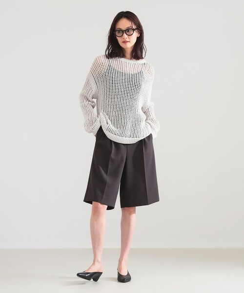 Demi-Luxe BEAMS（デミルクス ビームス）の「【8/6値下げ】ダブル クロス ショート パンツ（その他パンツ・レディース・ブラック/チャコールグレー・38/36）」の5枚目の写真