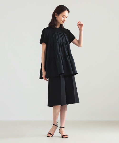 Demi-Luxe BEAMS（デミルクス ビームス）の「【8/6値下げ】ダブル クロス ショート パンツ（その他パンツ・レディース・ブラック/チャコールグレー・38/36）」の11枚目の写真