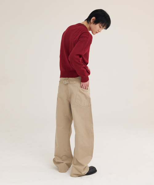 AKECII（アケシ）の「デンゼルサミットカーブドコットンパンツ_ベージュ（その他パンツ・メンズ・その他・SMALL/MEDIUM/LARGE）」の8枚目の写真