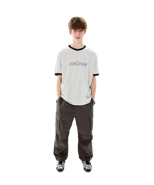 SUNLOVE(サンラブ)の「Dots Ringer Tee(Tシャツ/カットソー・メンズ・ホワイト/ブラウン系その他/ブルー/ヘザーグレー・S/M/L/XL)」の15枚目の写真