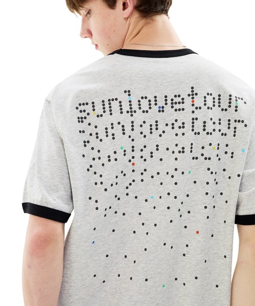 SUNLOVE(サンラブ)の「Dots Ringer Tee(Tシャツ/カットソー・メンズ・ホワイト/ブラウン系その他/ブルー/ヘザーグレー・S/M/L/XL)」の16枚目の写真