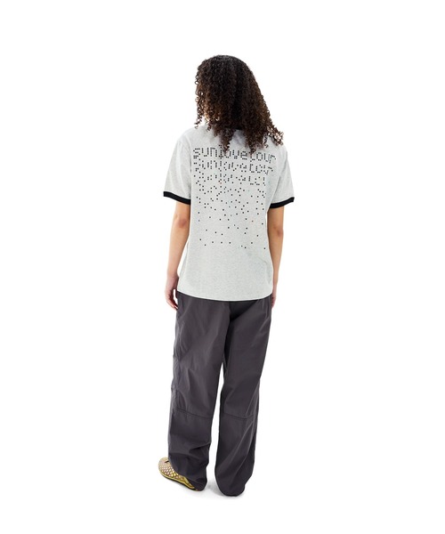 SUNLOVE(サンラブ)の「Dots Ringer Tee(Tシャツ/カットソー・メンズ・ホワイト/ブラウン系その他/ブルー/ヘザーグレー・S/M/L/XL)」の18枚目の写真