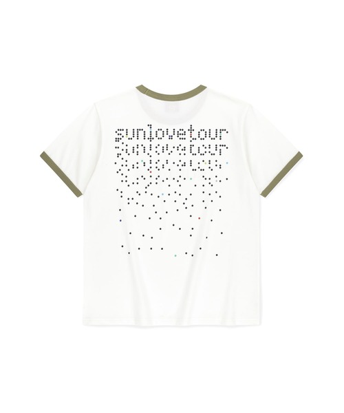 SUNLOVE(サンラブ)の「Dots Ringer Tee(Tシャツ/カットソー・メンズ・ホワイト/ブラウン系その他/ブルー/ヘザーグレー・S/M/L/XL)」の5枚目の写真