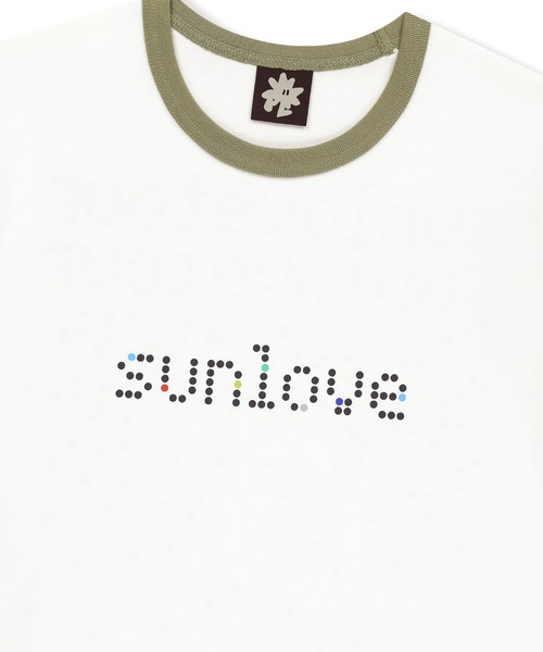 SUNLOVE(サンラブ)の「Dots Ringer Tee(Tシャツ/カットソー・メンズ・ホワイト/ブラウン系その他/ブルー/ヘザーグレー・S/M/L/XL)」の6枚目の写真