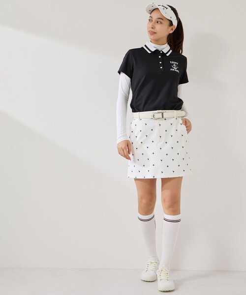 JUN&ROPE'(ジュンアンドロペ)の「クールコア×メッシュモックプルオーバー/UV・吸水速乾・接触冷感(Tシャツ/カットソー・レディース・ブラック/ホワイト/ベージュ・L/M/S)」の14枚目の写真