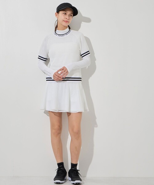 JUN&ROPE'(ジュンアンドロペ)の「クールコア×メッシュモックプルオーバー/UV・吸水速乾・接触冷感(Tシャツ/カットソー・レディース・ブラック/ホワイト/ベージュ・L/M/S)」の13枚目の写真