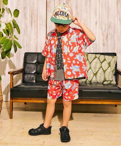 F.O.KIDS(エフオーキッズ)の「3柄アロハショーツ(その他パンツ・キッズ・オフホワイト/ブルー/オレンジ・140/130/120/110/100/90/80)」の7枚目の写真
