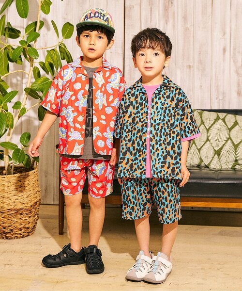 F.O.KIDS(エフオーキッズ)の「3柄アロハショーツ(その他パンツ・キッズ・オフホワイト/ブルー/オレンジ・140/130/120/110/100/90/80)」の9枚目の写真