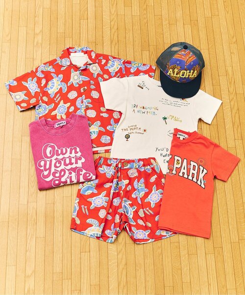 F.O.KIDS(エフオーキッズ)の「3柄アロハショーツ(その他パンツ・キッズ・オフホワイト/ブルー/オレンジ・140/130/120/110/100/90/80)」の12枚目の写真