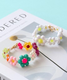 Three Four Time | フラワービーズブレスレット(ブレスレット)