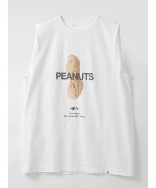 HER.(ハー)の「PEANUTS TANK(Tシャツ/カットソー・レディース・グレー/オフホワイト・フリー)」の16枚目の写真