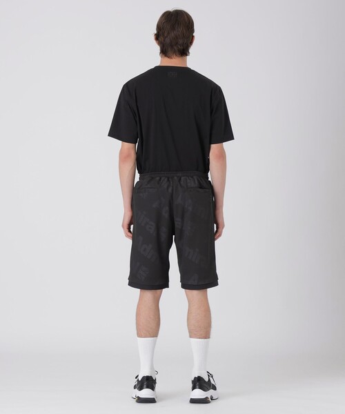 BLACK LABEL CRESTBRIDGE(ブラックレーベル・クレストブリッジ)の「【WEB・一部店舗限定】【BLACK lab.×Admiral】メッシュジャカードロゴショーツ(その他パンツ・メンズ・ブラック・XL/L/M)」の4枚目の写真