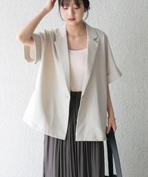 ITEMS URBANRESEARCH | 『イージーケア/接触冷感/UVカット』SMOOTH LINEN TOUCH 半袖ジャケット(その他アウター)