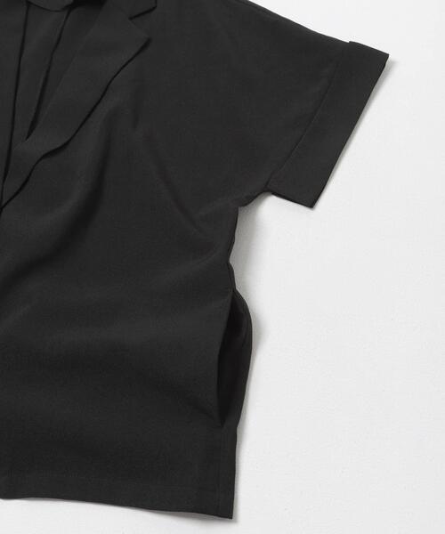 ITEMS URBANRESEARCH(アイテムズ アーバンリサーチ)の「『イージーケア/接触冷感/UVカット』SMOOTH LINEN TOUCH 半袖ジャケット(その他アウター・レディース・オフホワイト/ブラック・FREE)」の17枚目の写真