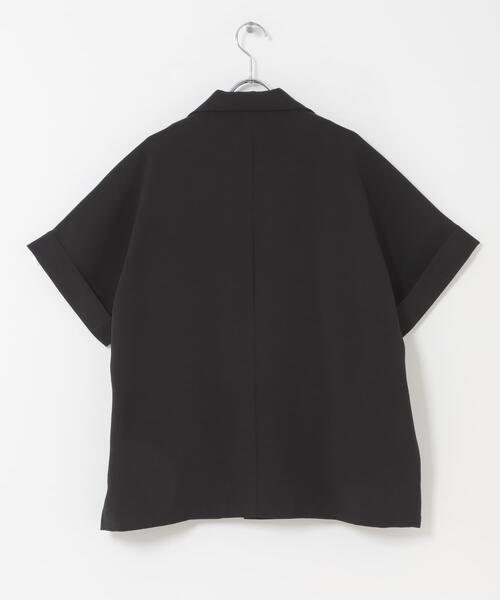 ITEMS URBANRESEARCH(アイテムズ アーバンリサーチ)の「『イージーケア/接触冷感/UVカット』SMOOTH LINEN TOUCH 半袖ジャケット(その他アウター・レディース・オフホワイト/ブラック・FREE)」の18枚目の写真
