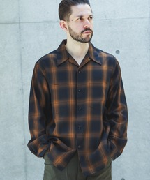 OMBRE TENCEL CHECK / OPEN COLLAR SHIRT /M263108