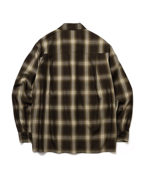 MR.OLIVE(ミスターオリーブ)の「OMBRE TENCEL CHECK / OPEN COLLAR SHIRT /M263108(シャツ/ブラウス・メンズ・ブラック/オリーブ・LARGE/MEDIUM/SMALL)」の8枚目の写真