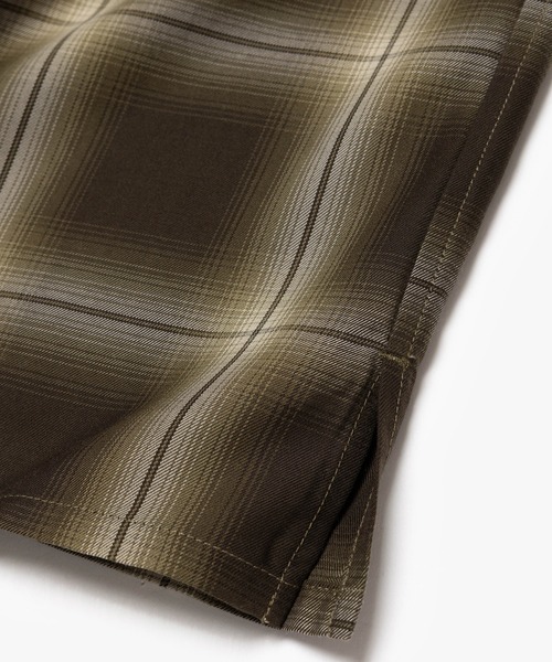 MR.OLIVE(ミスターオリーブ)の「OMBRE TENCEL CHECK / OPEN COLLAR SHIRT /M263108(シャツ/ブラウス・メンズ・ブラック/オリーブ・LARGE/MEDIUM/SMALL)」の14枚目の写真
