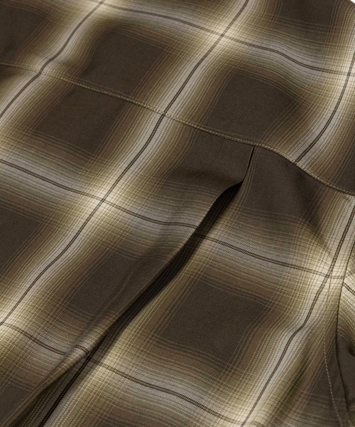 MR.OLIVE(ミスターオリーブ)の「OMBRE TENCEL CHECK / OPEN COLLAR SHIRT /M263108(シャツ/ブラウス・メンズ・ブラック/オリーブ・LARGE/MEDIUM/SMALL)」の15枚目の写真