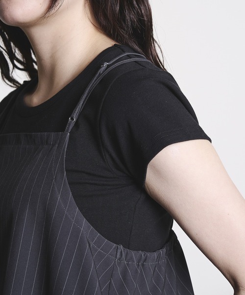 THOUSAND MILE(サウザンドマイル)の「(THOUSAND MILE x GENE HEAVENS)CAMI AND WIDE PANTS SET UP(セットアップ・レディース・ネイビー/チャコールグレー・ONE SIZE)」の19枚目の写真