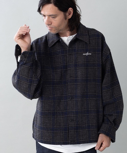 EGO TRIPPING(エゴトリッピング)の「mj11602- EGO×PROPA WOOLCHECK-SPORTJACKET チェックシャツジャケット(P16705)(その他アウター・メンズ・ネイビー系/ブラウン系その他・46/48)」の7枚目の写真