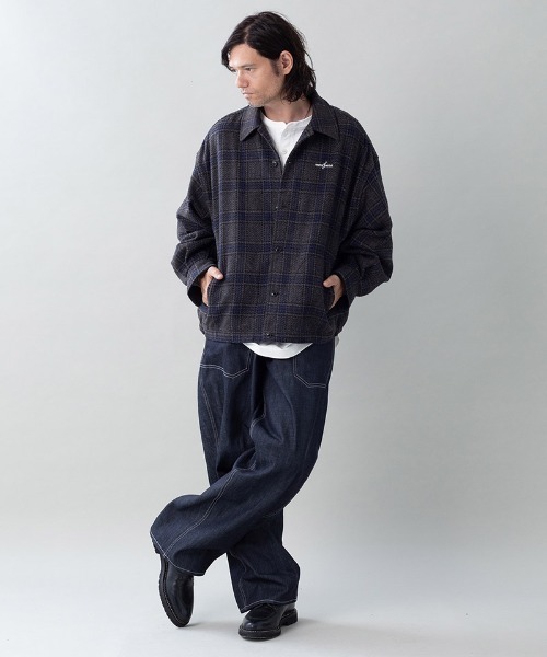 EGO TRIPPING(エゴトリッピング)の「mj11602- EGO×PROPA WOOLCHECK-SPORTJACKET チェックシャツジャケット(P16705)(その他アウター・メンズ・ネイビー系/ブラウン系その他・46/48)」の8枚目の写真
