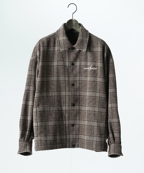 EGO TRIPPING(エゴトリッピング)の「mj11602- EGO×PROPA WOOLCHECK-SPORTJACKET チェックシャツジャケット(P16705)(その他アウター・メンズ・ネイビー系/ブラウン系その他・46/48)」の9枚目の写真