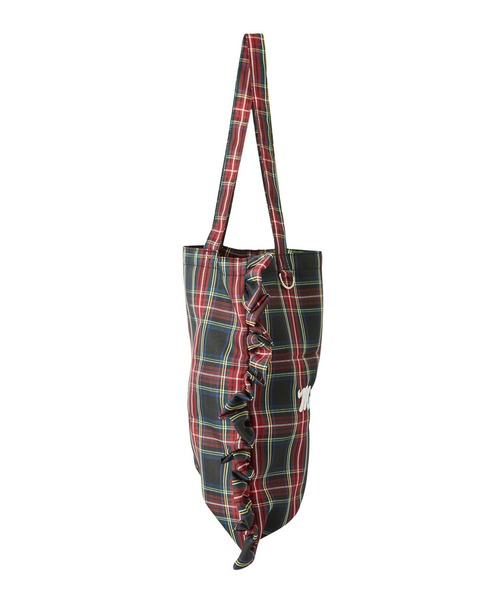 MILKFED.(ミルクフェド)の「FRILLED TARTAN TOTE BAG(トートバッグ・レディース・レッド/イエロー/ブラック・ONE SIZE)」の22枚目の写真
