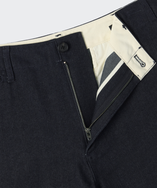 MUSINSA STANDARD（ムシンサスタンダード）の「デニムライクオフィサーショーツ[ディープインディゴ]（その他パンツ・メンズ・その他・26/27/28/29/30/31/32/33/34/36/38/40/42）」の4枚目の写真