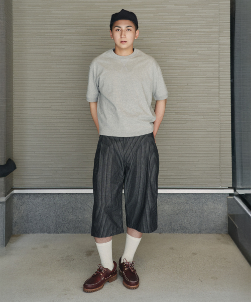 XERO（ゼロ）の「ストライプクリーンデニムシンチショーツ[ブラック]（その他パンツ・レディース・その他・MEDIUM/LARGE/X-LARGE）」の2枚目の写真
