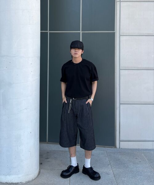 XERO（ゼロ）の「ストライプクリーンデニムシンチショーツ[ブラック]（その他パンツ・レディース・その他・MEDIUM/LARGE/X-LARGE）」の5枚目の写真