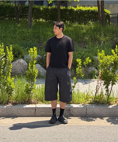 XERO（ゼロ）の「ストライプクリーンデニムシンチショーツ[ブラック]（その他パンツ・レディース・その他・MEDIUM/LARGE/X-LARGE）」の7枚目の写真